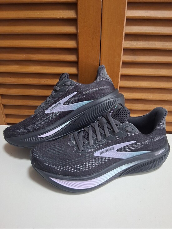 Brooks Shoes - Brooks Ghost 17 Grey Clearwater Purple Size 7 Women's Running 1204311B081 *NEW
